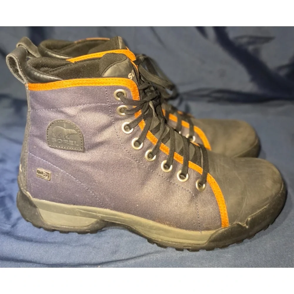 SOREL Paxson 64 Nocturnal‎ Outdry Boots Men 10 Waterproof Laced Outdoor Chukka